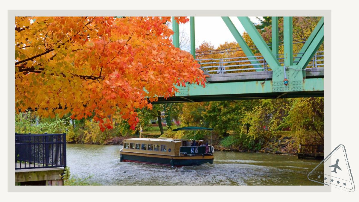 Boat on Erie Canal Rochester NY