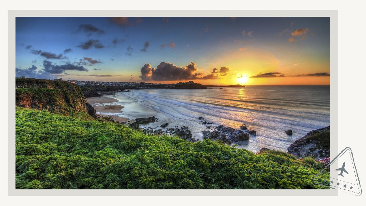 Newquay Cornwall Dolphin Boat Trips Sunset