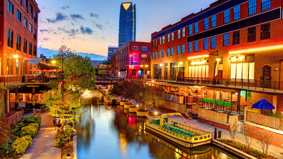 Bricktown Canal in Oklahoma City