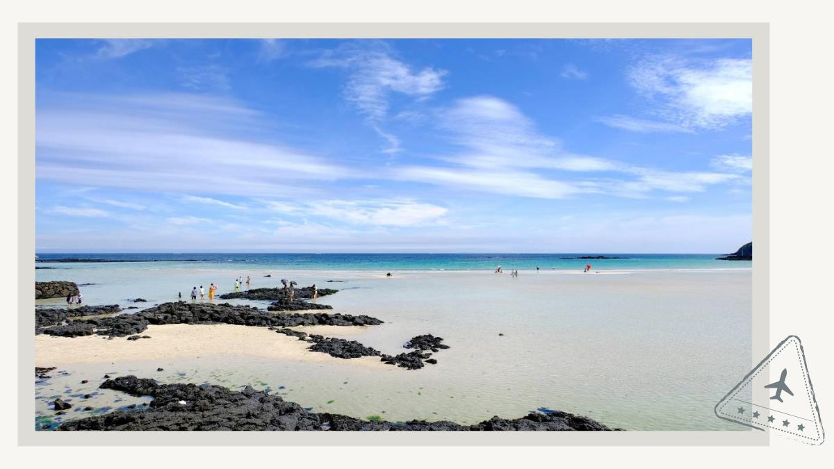 Hamdeok Beach at Jeju Island