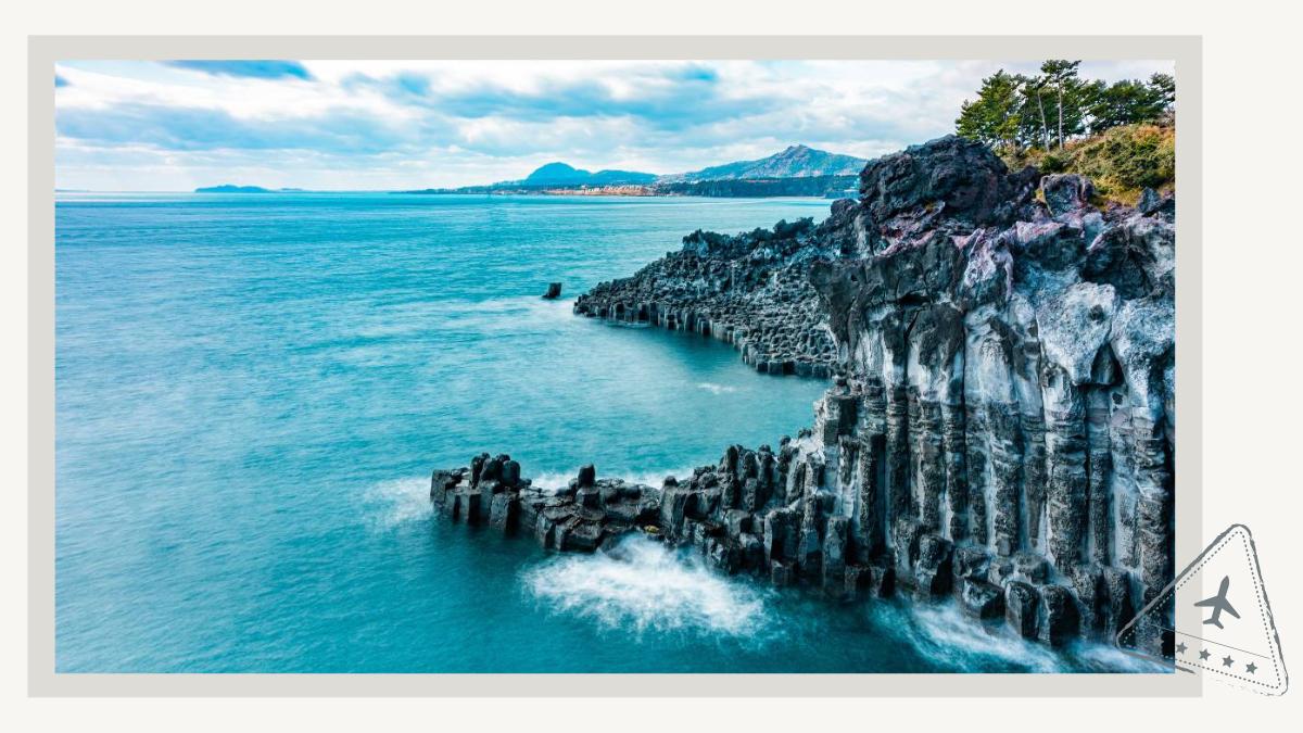 Jusangjeolli Cliff at Jeju Island