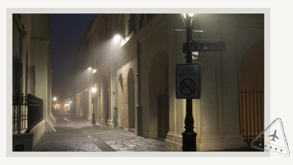 Haunted House Street at New Orleans